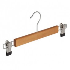 Houten hanger met anti-slip knijpers Tus7309009L